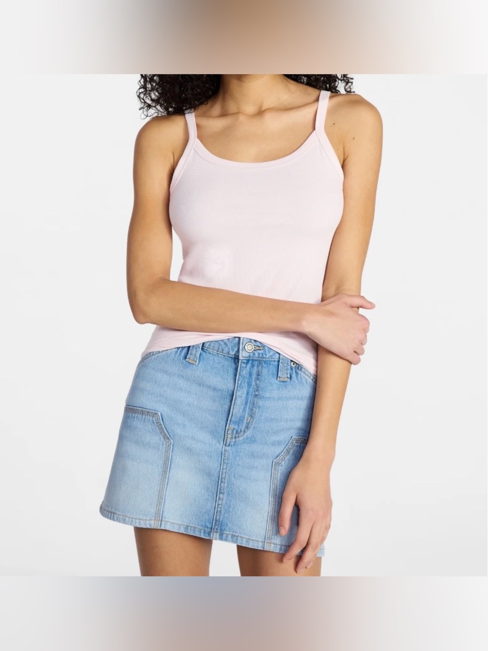 No Boundaries Ribbed Scoop Neck Tank Top